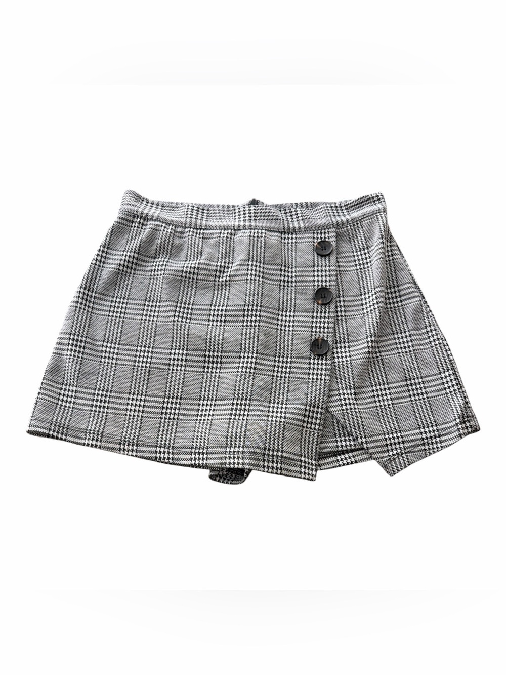 Altar’d State Black and White Patterned Skort Size M